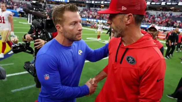 McVay and Shanahan exchange pleasantries after another beatdown